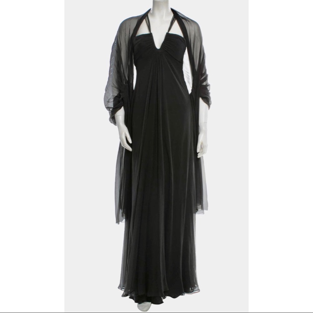 Monique Lhuillier - Silk Evening Dress